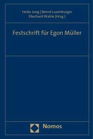 Festschrift für Egon Müller
